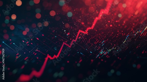 Wallpaper Mural Computer screen malfunction with red lines and smoke technology, business, and crisis concept Torontodigital.ca