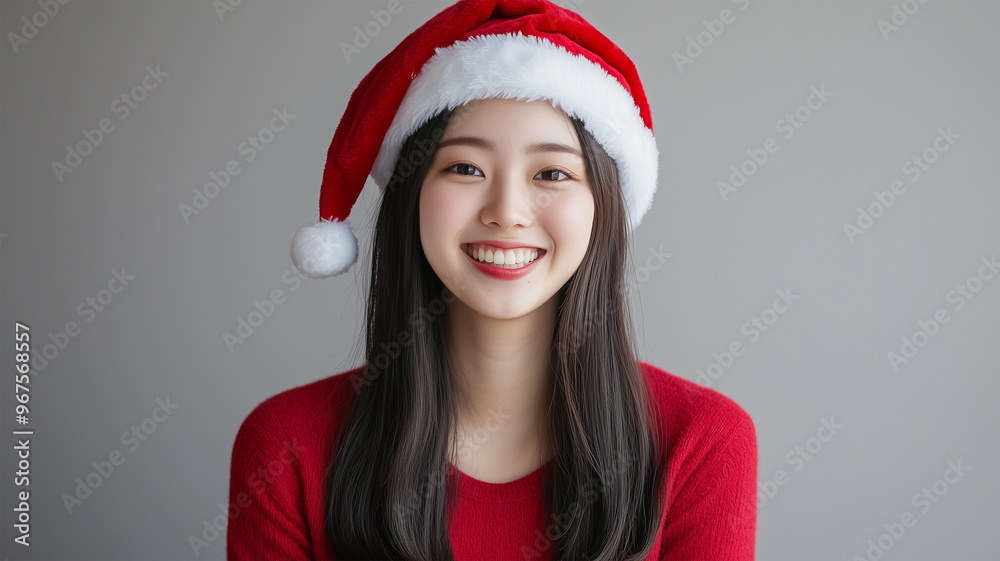 優雅なサンタの女性 優雅なサンタの女性