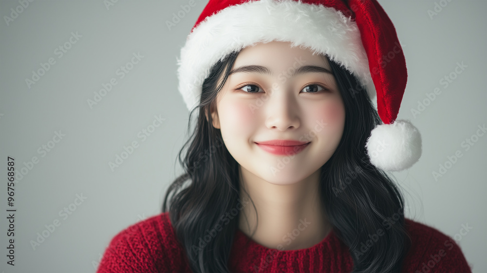 優雅なサンタの女性 優雅なサンタの女性