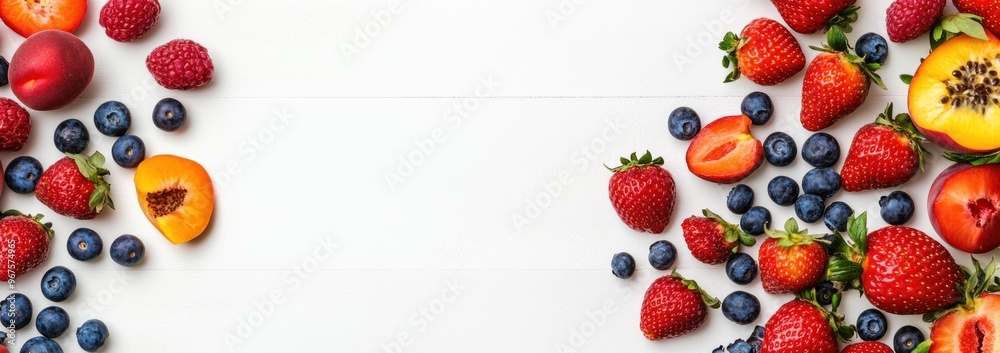 A Delectable Arrangement of Fresh Summer Fruits