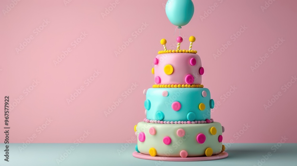 The Colorful Birthday Cake The Colorful Birthday Cake