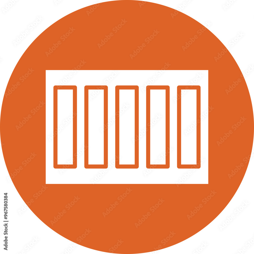 Crosswalk glyph circle icon Crosswalk glyph circle icon