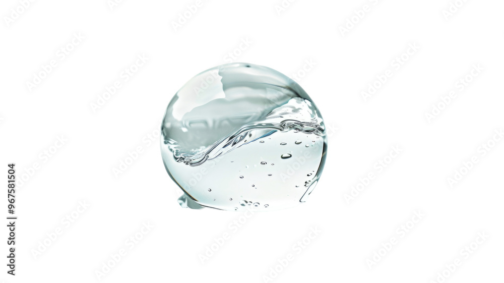Clear water bubbles isolated photo png