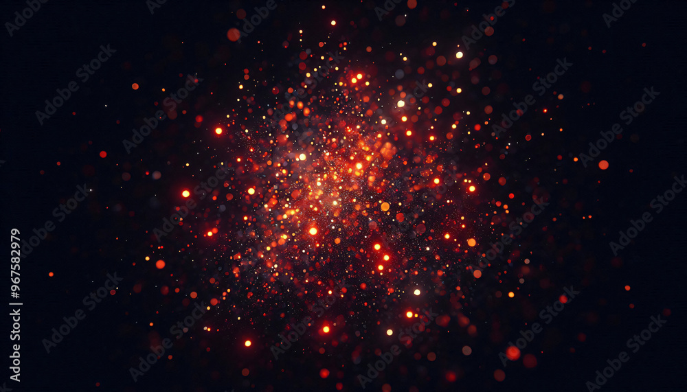 fire particles embers spark on black background fire particles embers spark on black background