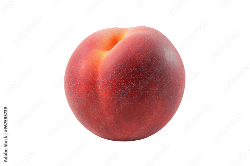 A single ripe peach with a smooth, reddish skin, showcasing its natural beauty. A single ripe peach with a smooth, reddish skin, showcasing its natural beauty.