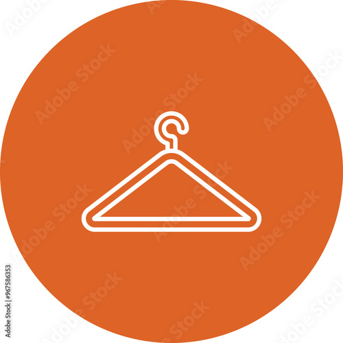 Hanger line circle icon