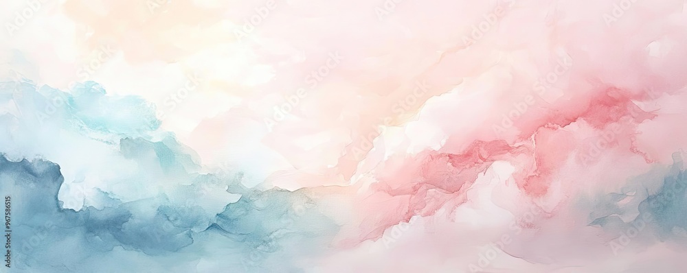 Soft pastel clouds blend together in serene hues of pink and blue, creating a calming and dreamy atmosphere. Soft pastel clouds blend together in serene hues of pink and blue, creating a calming and dreamy atmosphere.