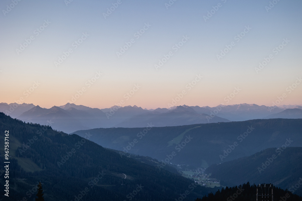 Morgendämmerung Alpen Morgendämmerung Alpen