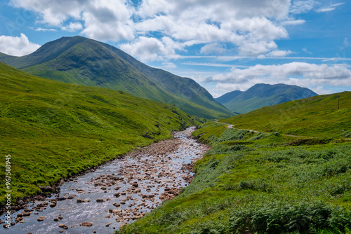 Glen Etive in Scotland photo