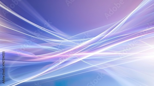 Abstract Background with Blue and Purple Light Waves, Featuring a Gradient from Dark to Bright Colors, Glowing Effects, and Elegant Lines. A Sleek, Futuristic Design with High Resolution, Smooth Textu