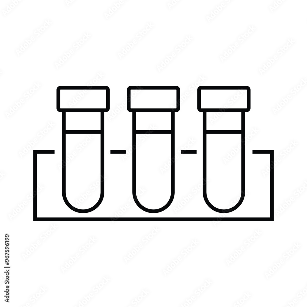 blood test icon vector, medical test tubes sign blood test icon vector, medical test tubes sign