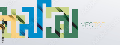 Color bend lines with shadow texture effect. Vector Illustration For Wallpaper, Banner, Background, Card, Book Illustration, landing page