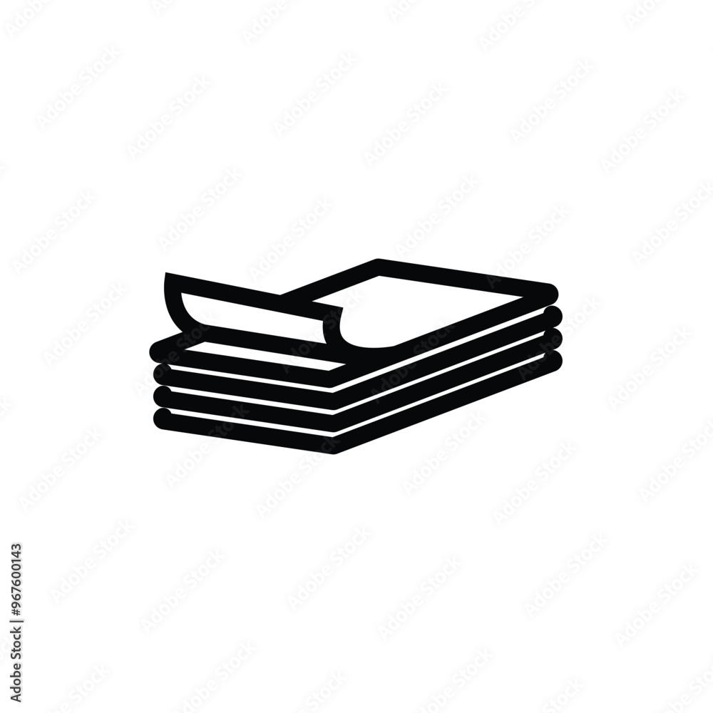 Paper icon stock vector illustration Paper icon stock vector illustration