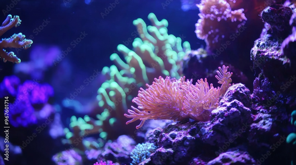 Obraz premium There is nothing more beautiful than a saltwater coral reef aquarium at home