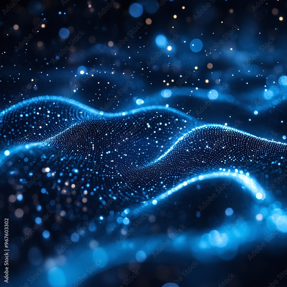 Abstract Digital Blue Waveform Abstract Digital Blue Waveform