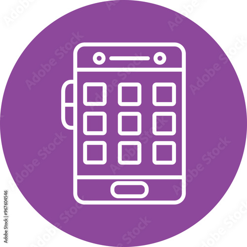 App Folder line circle icon