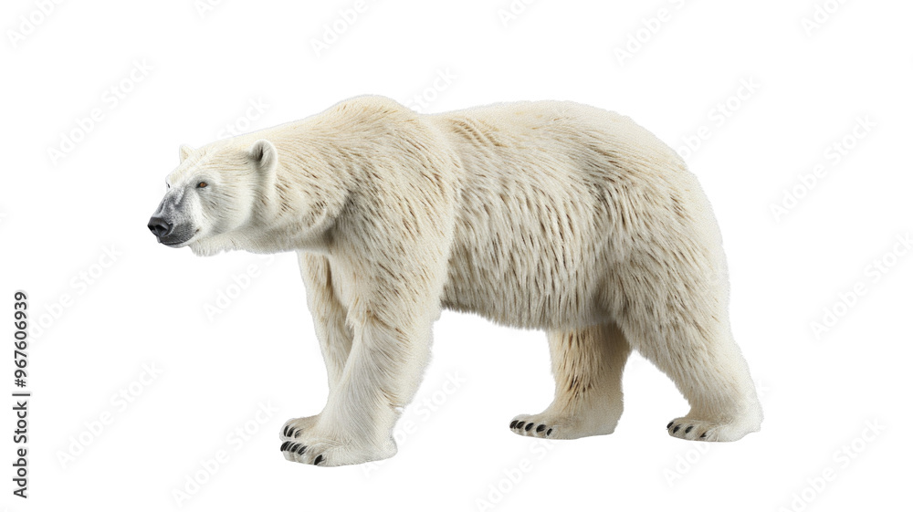 Large Polar Bear Isolated on Png Background. Large Polar Bear Isolated on Png Background.