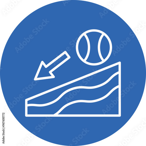 Gravity line circle icon