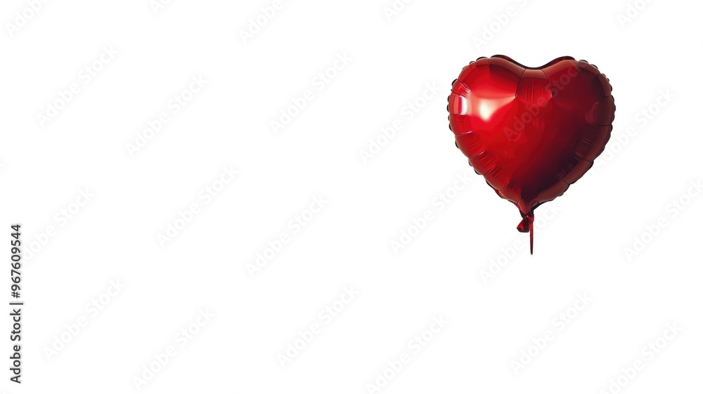 Red Heart-shape Foil Balloon Isolated on Png Background. Red Heart-shape Foil Balloon Isolated on Png Background.
