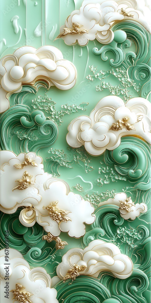 Elegant abstract design featuring textured waves and clouds in soothing pastel colors, perfect for artistic inspiration. Elegant abstract design featuring textured waves and clouds in soothing pastel colors, perfect for artistic inspiration.