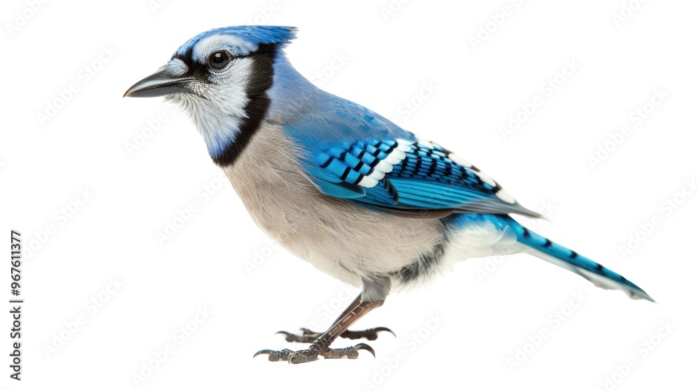 Obraz premium Blue Jay (Cyanocitta cristata) or Cardinal Bird Isolated on Png Background.