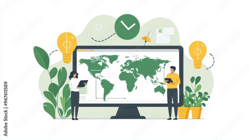 Fototapeta premium Business Sustainability Goals and Social Impact