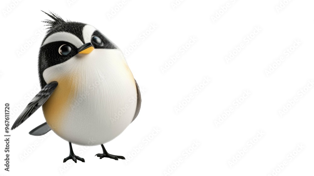 Obraz premium Black-capped Chickadee Bird Isolated Png.