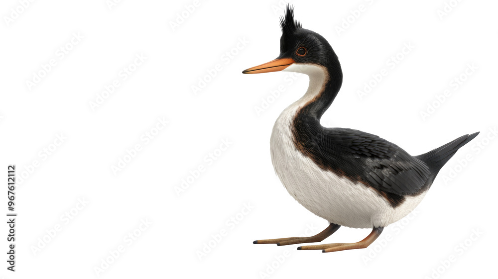 Grebe Bird Baby Character Isolated on Png Background. Grebe Bird Baby Character Isolated on Png Background.