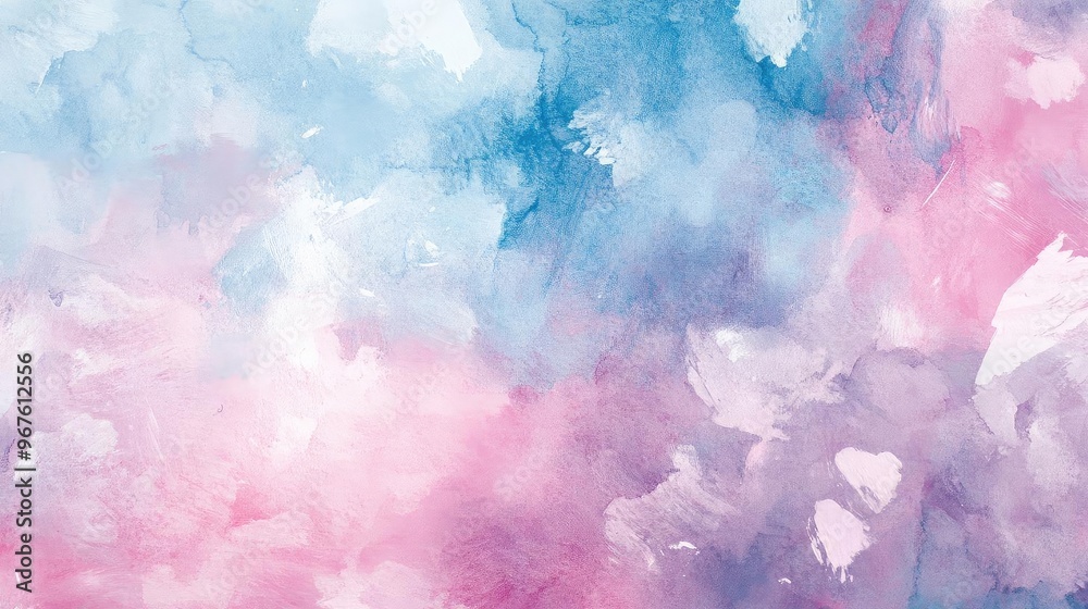 A vibrant abstract watercolor background featuring soft hues of blue, pink, and purple for artistic and creative projects.