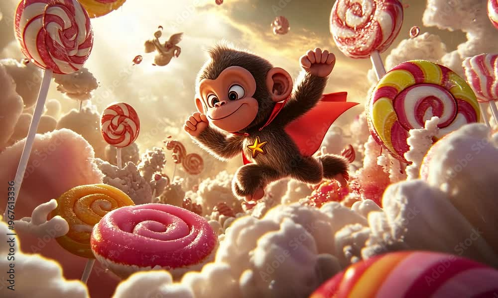Super Monkey in a Candy Land Super Monkey in a Candy Land