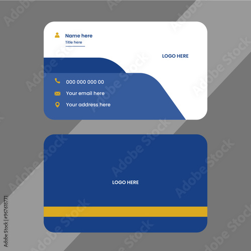 Business card design template, Clean professional business card template, visiting card, business card template,