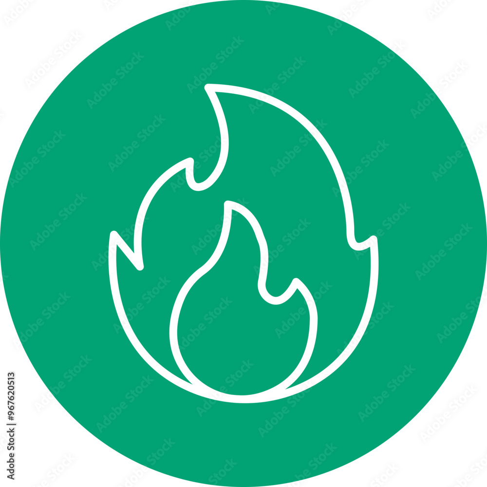 Fototapeta premium Burning line circle icon