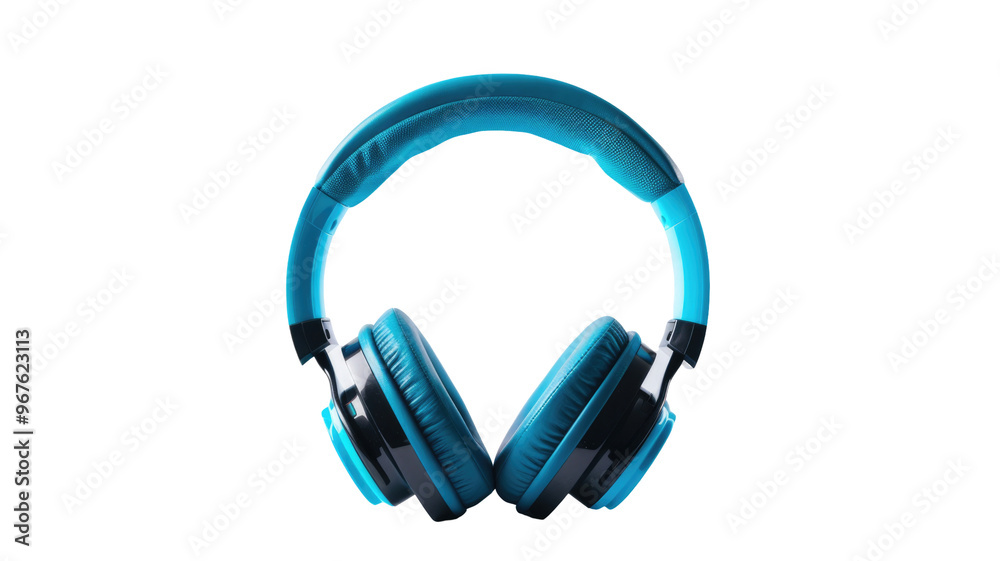 Modern Headphone Isolated PNG, 3D Render. Modern Headphone Isolated PNG, 3D Render.
