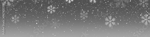Winter background, snow and rain on transparent background, Christmas card background, snowfall. Snowy landscape of nature, winter dust png.