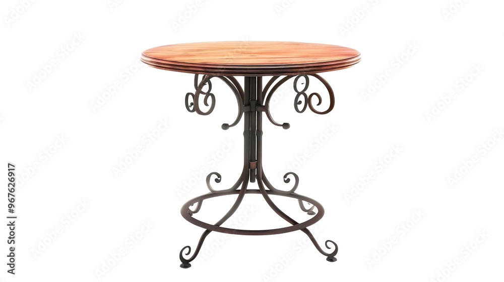 Antique Classy Wooden Stool and Table Isolated on Png Background. Antique Classy Wooden Stool and Table Isolated on Png Background.