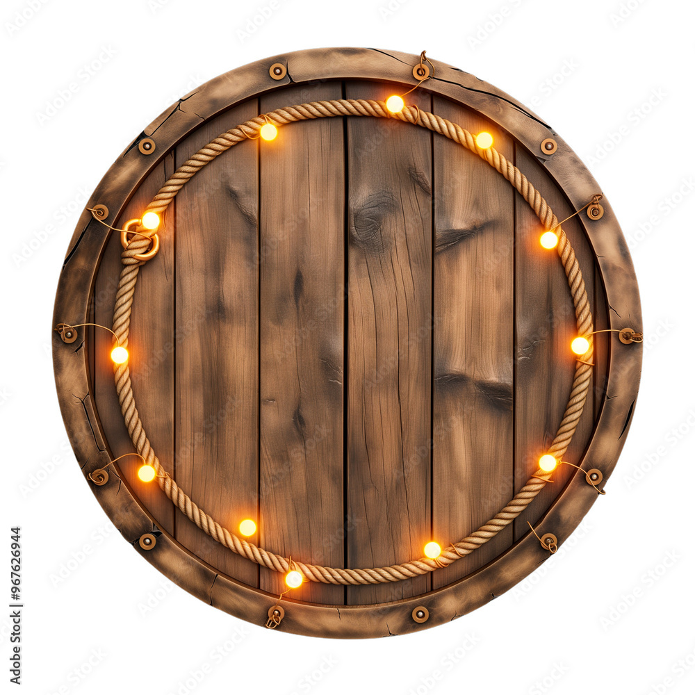 Fototapeta premium wooden decorative element and lamp model 53