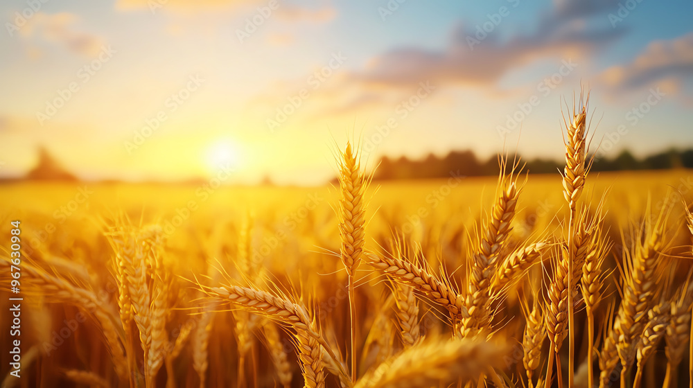 Fields of barley swaying gently in the autumn wind, soft warm glow over the horizon, harvest season, barley field serenity Fields of barley swaying gently in the autumn wind, soft warm glow over the horizon, harvest season, barley field serenity