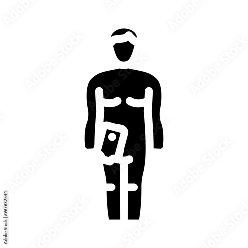 ileostomy surgery glyph icon vector. ileostomy surgery sign. isolated symbol illustration