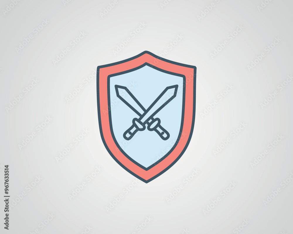 Vector war shield design, Vector shield icon Vector war shield design, Vector shield icon