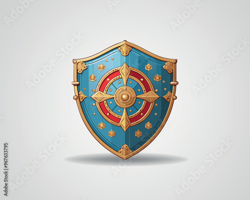 High-Quality Heroic Shield Illustration for Fantasy Themes