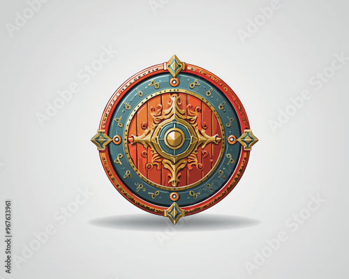 High-Quality Heroic Shield Illustration for Fantasy Themes