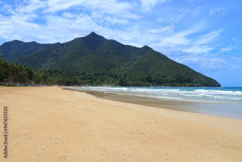 Sabang beach in Palawan island, Philippines