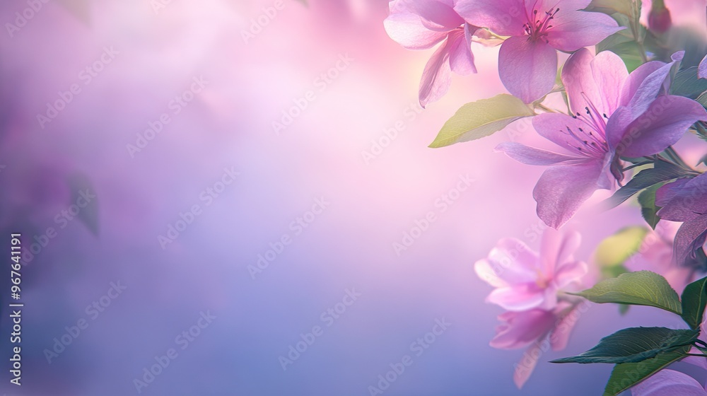This artwork features an abstract pink floral backdrop layered with soft smoke, complemented by a delicate border of flowers and foliage in a tranquil, bohemian style This artwork features an abstract pink floral backdrop layered with soft smoke, complemented by a delicate border of flowers and foliage in a tranquil, bohemian style