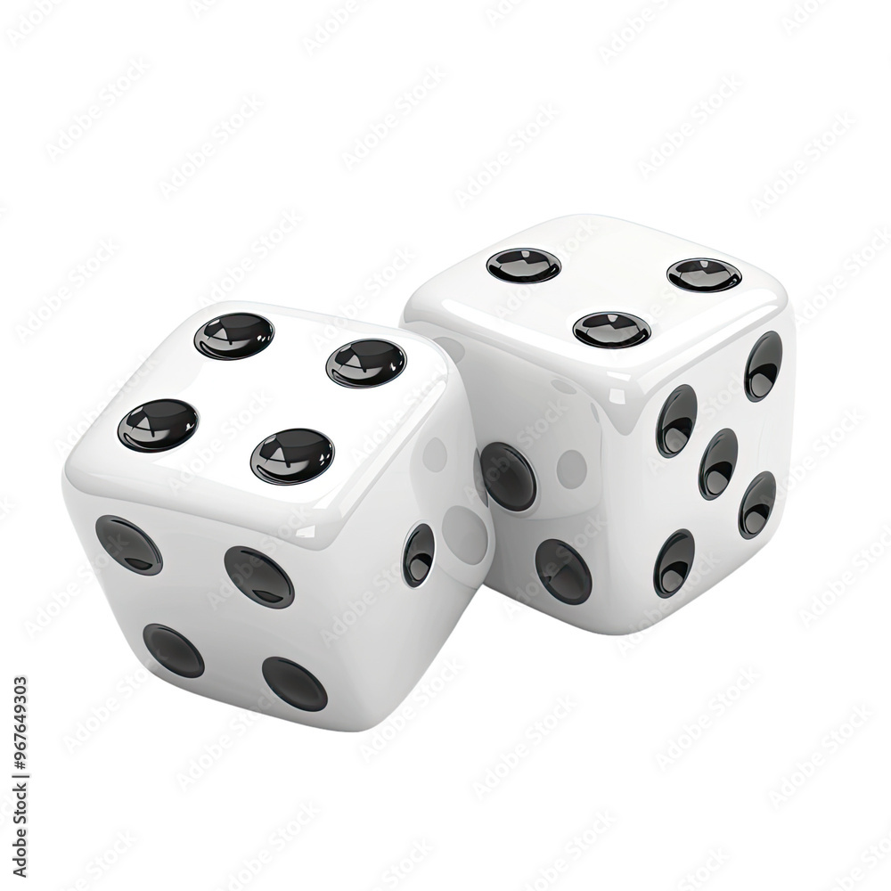 Two white dices falling on table on isolated transparent, alpha background, Casino gambling and casting lots concept png Two white dices falling on table on isolated transparent, alpha background, Casino gambling and casting lots concept png