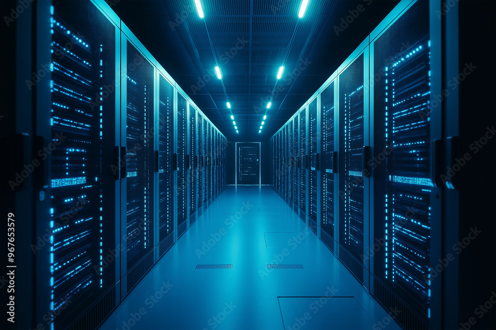 Fototapeta premium server room with servers