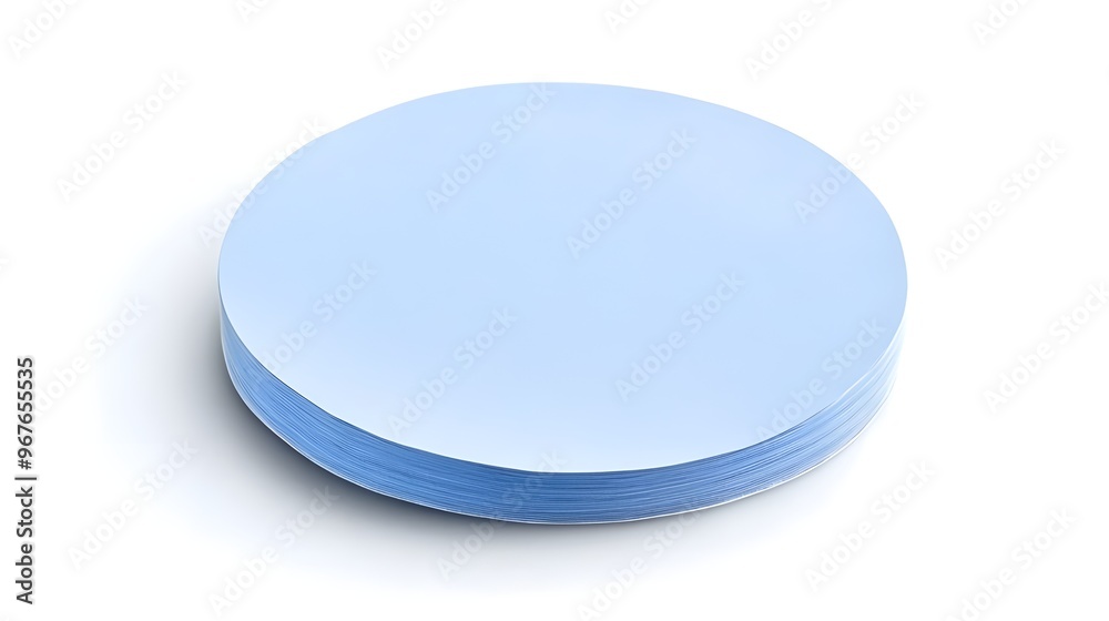 Old blue round adhesive sticker. Old blue round adhesive sticker.