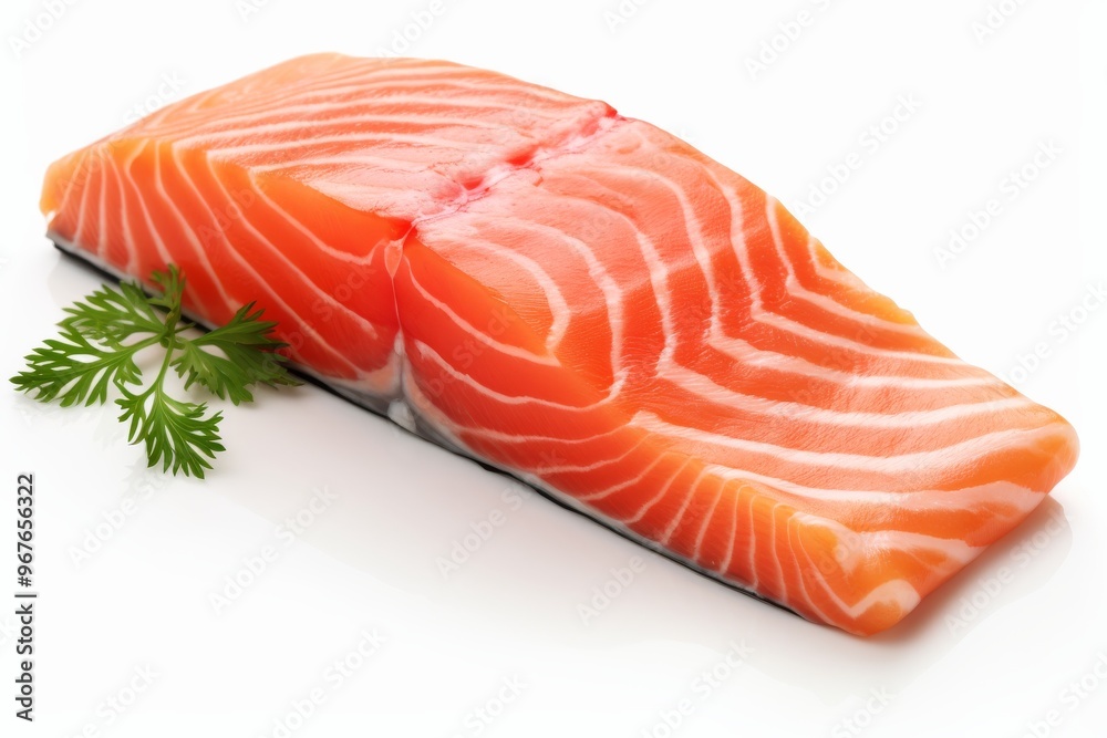 Fresh salmon fillet with vibrant color and texture ready for culinary preparation at home Fresh salmon fillet with vibrant color and texture ready for culinary preparation at home