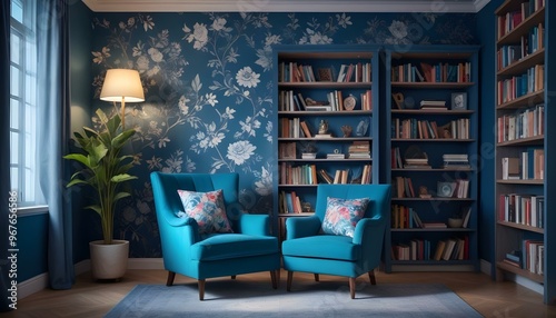Photo interior modern design room 3d illustration 