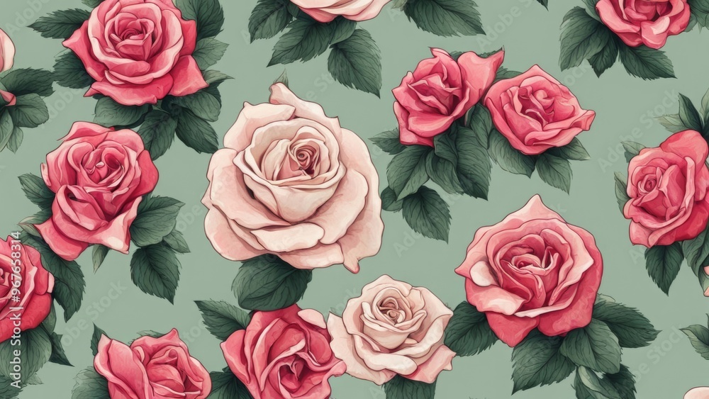 delicate roses, background