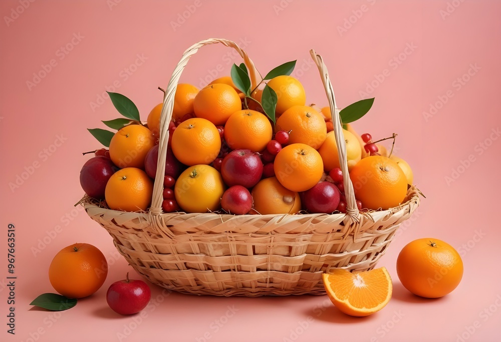 Freshness and variety of healthy fruits on wooden table generated by artificial intelligence Freshness and variety of healthy fruits on wooden table generated by artificial intelligence